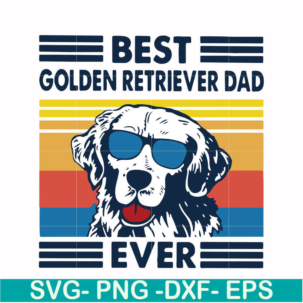 FTD30-Best golden retriever dad ever svg, png, dxf, eps, digital file FTD30.jpg