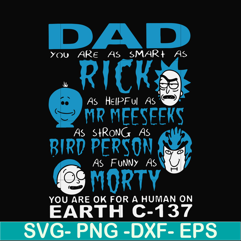 FTD6-DAD RICK AND MORTY svg, png, dxf, eps, digital file FTD6.jpg