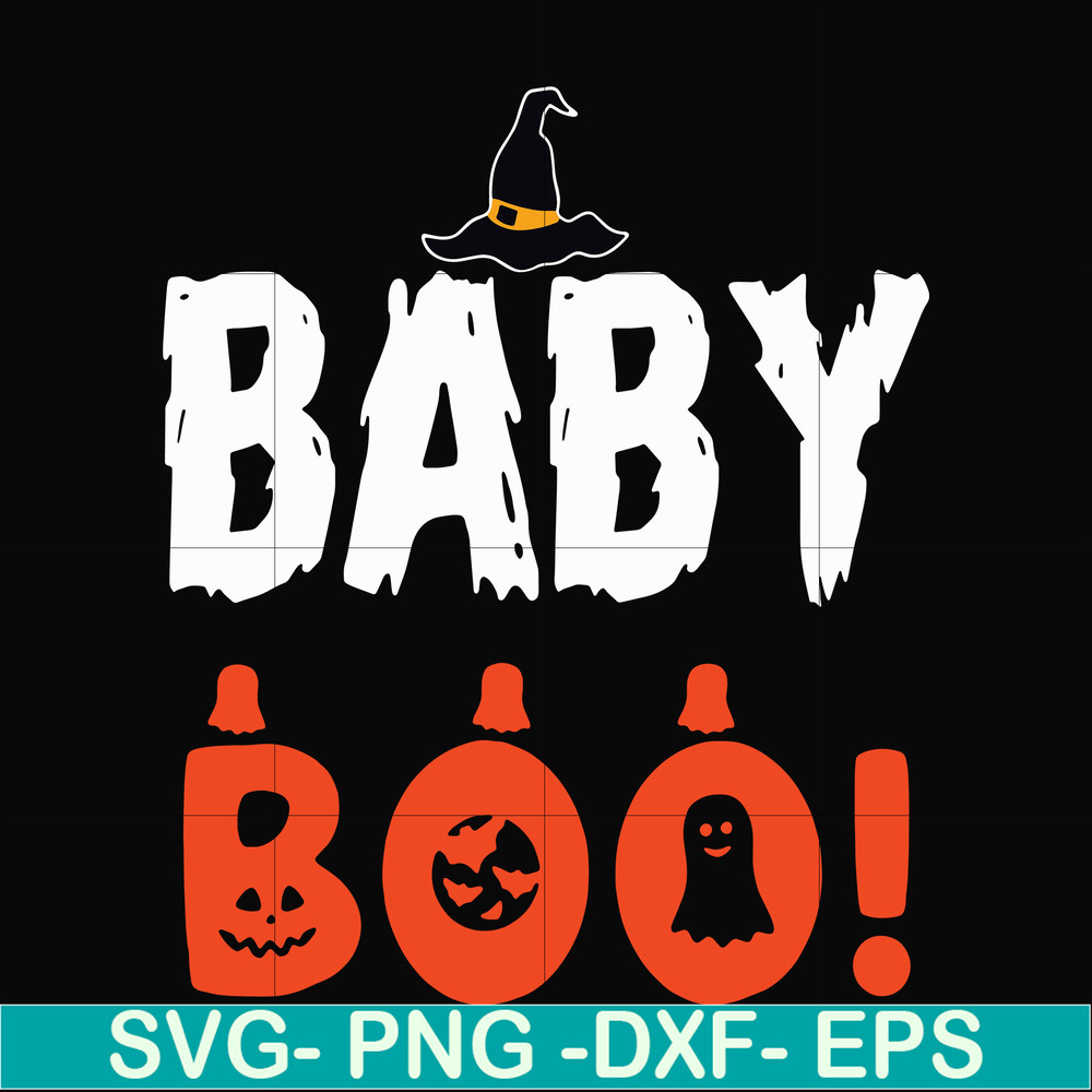 HLW0083-Baby boo! svg, png, dxf, eps digital file HLW0083.jpg