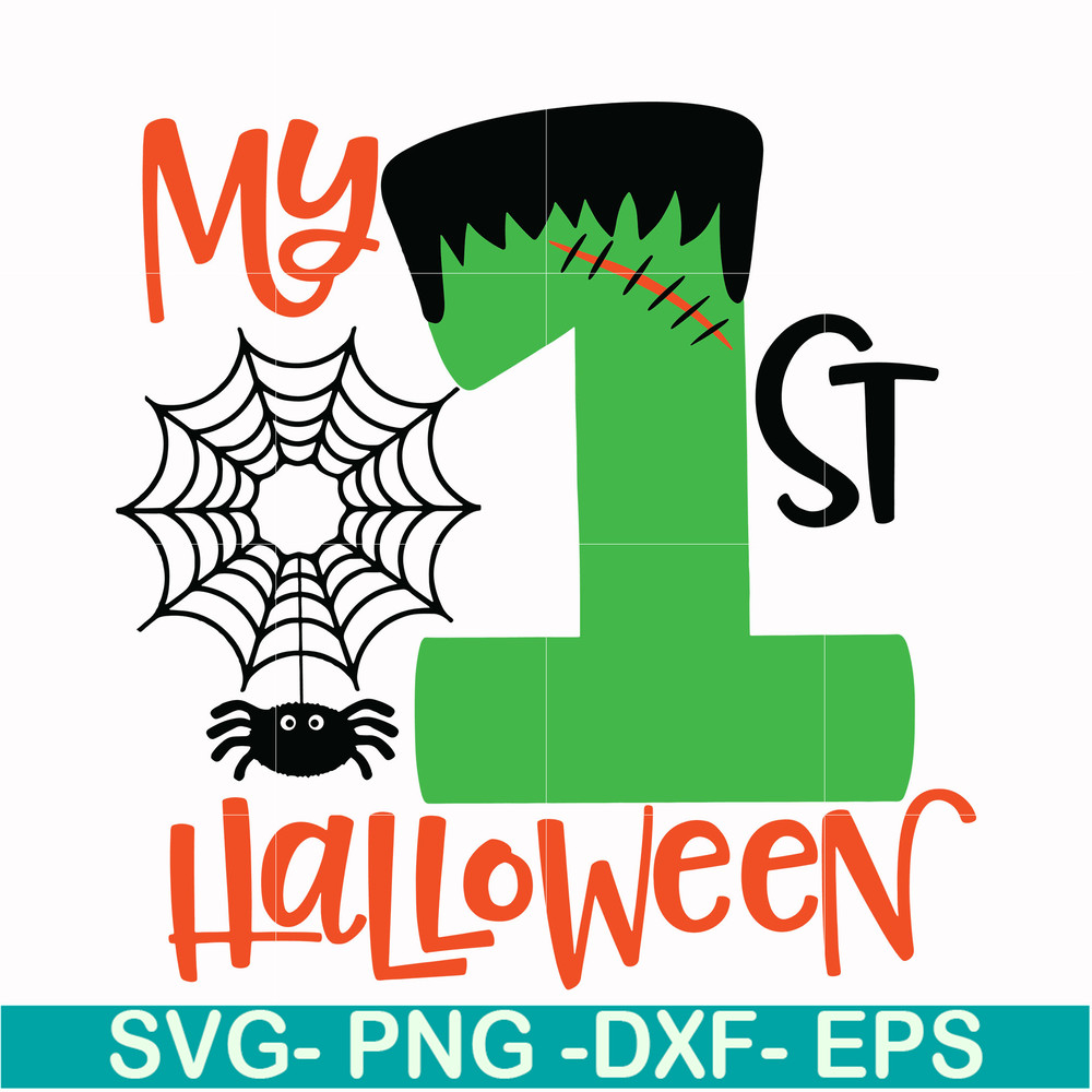 HLW0084-My 1st hallowen svg, png, dxf, eps digital file HLW0084.jpg