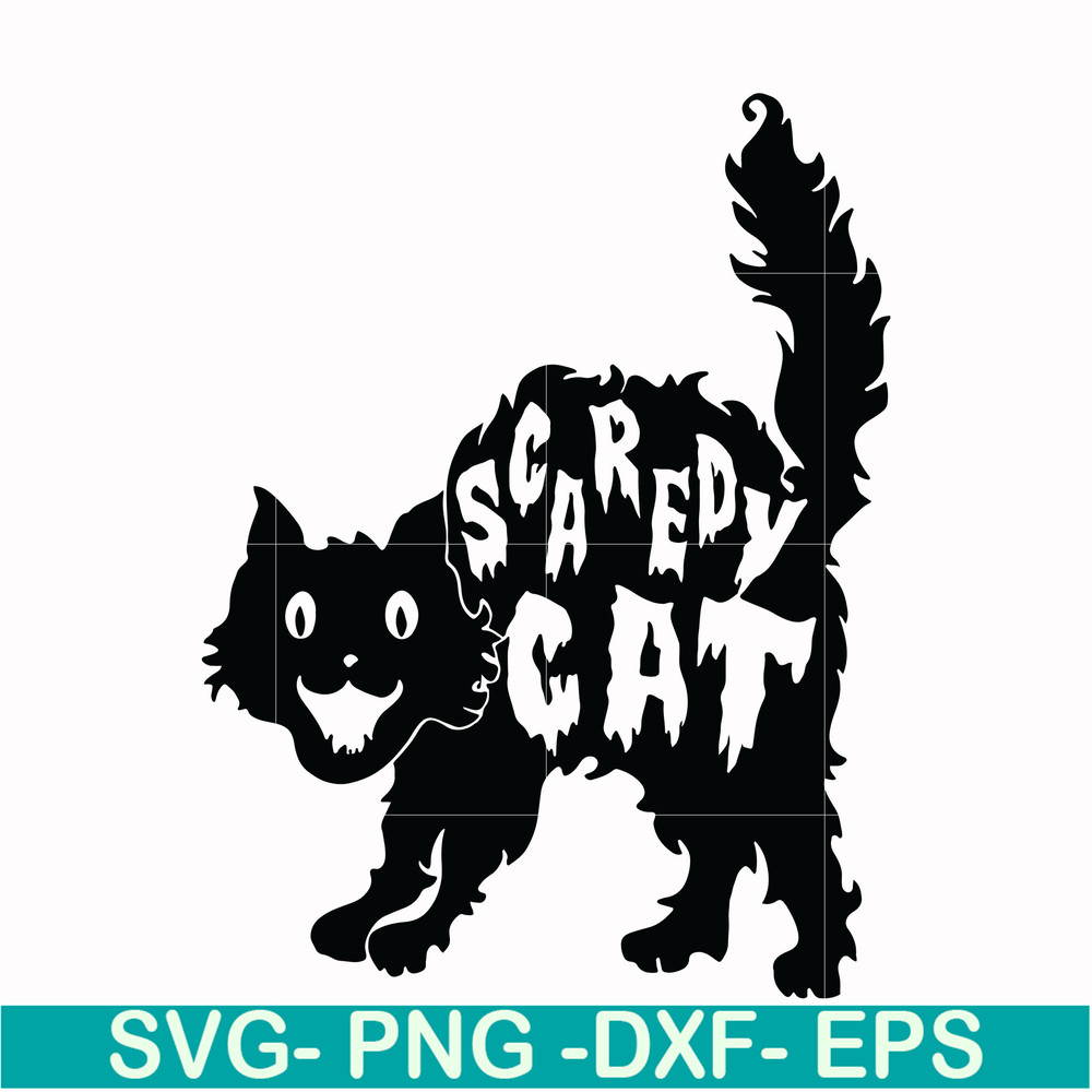 HLW17072014-Scaredy cat svg, png, dxf, eps digital file HLW17072014.jpg