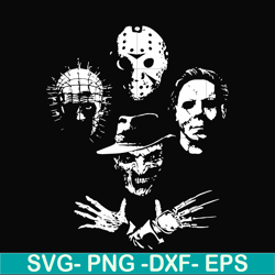 scary friends horror svg, halloween svg, png, dxf, eps digital file hlw2307207