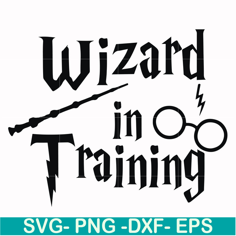 HRPT0001-Wizard in training svg, png, dxf, eps file HRPT0001.jpg