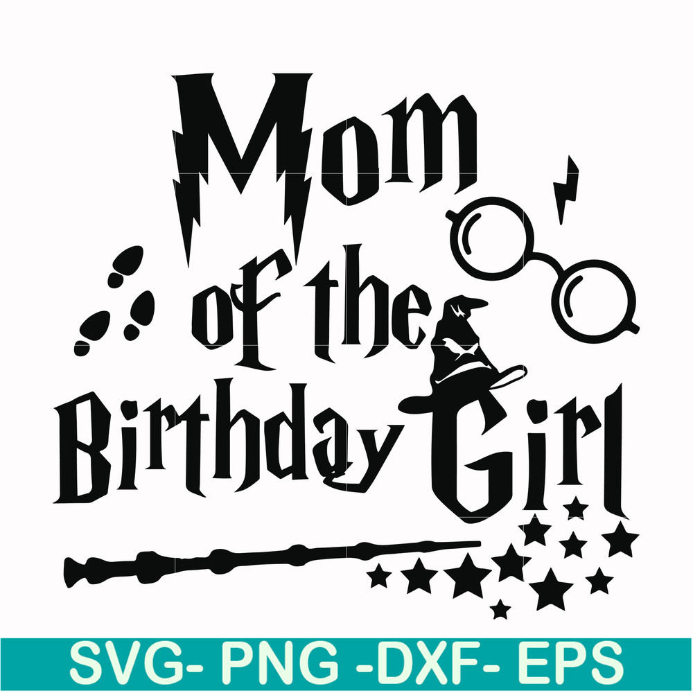 HRPT00015-Mom of the birthday girl svg, png, dxf, eps file HRPT00015.jpg