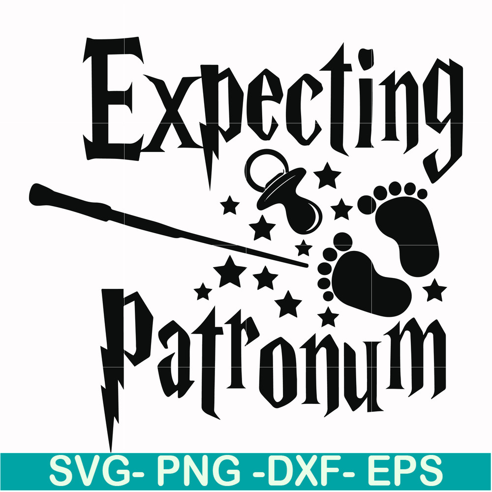 HRPT00039-Expecting patronum svg, png, dxf, eps file HRPT00039.jpg