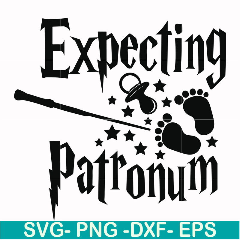 HRPT00039-Expecting patronum svg, png, dxf, eps file HRPT00039.jpg