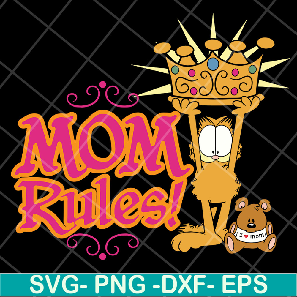MTD13042126-Mom rules svg, Mother's day svg, eps, png, dxf digital file MTD13042126.jpg