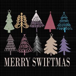 merry swiftmas christmas trees xmas svg, christmas trees svg, tree christmas svg