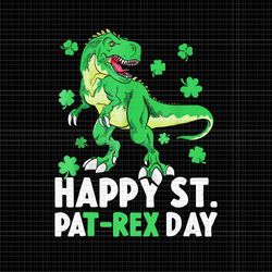 dinosaur saint patrick's day png, happy st pat-rex day png, dinosaur patrick day png