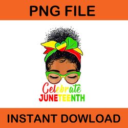 black women messy bun juneteenth celebrate independence day png