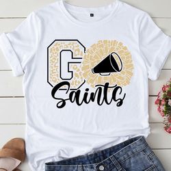 saints cheer svg,leopard saints svg,saints mascot svg,cheer little mom,saints pride,team mascot,school team svg,saints m