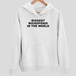 world s largest micropenis hoodie - unique & eye-catching design