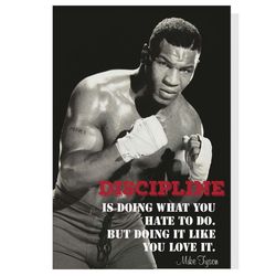 mike tyson quote decor poster