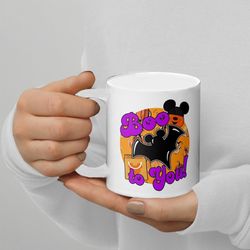 boo to you mug with fresh color - micke.y not-so-scary halloween coffee mug 11oz
