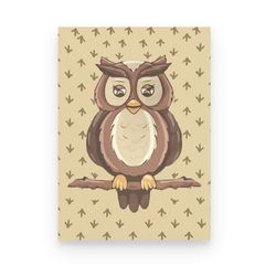 bird feet pattern owl poster canvas