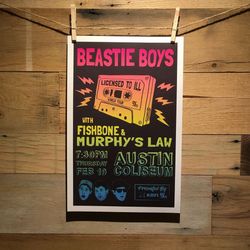 beastie boys gradient concert premium matte vertical posters