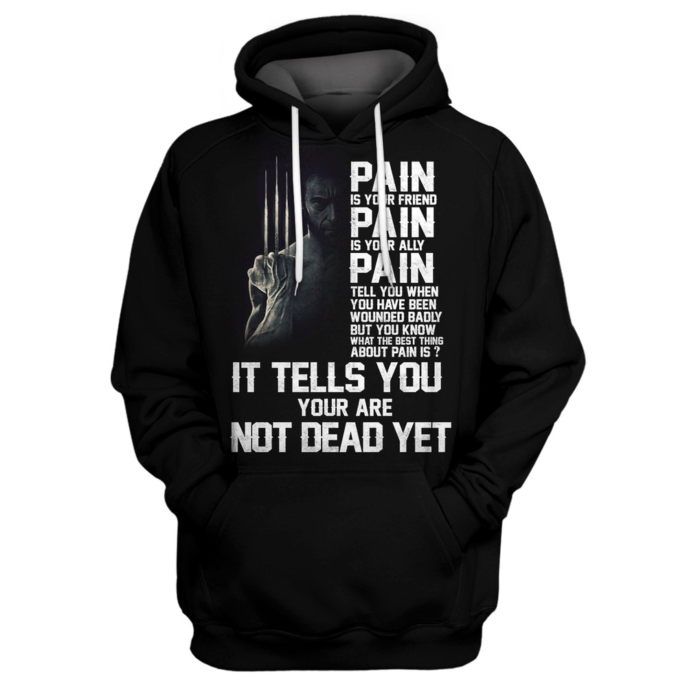 Hoodie Wolverine-Pain Is Your Friend.jpeg