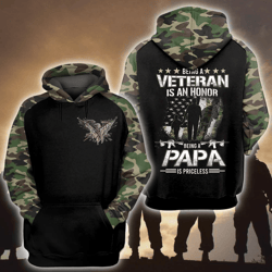 grandpa hoodie being a veteran being a grandpa hoodie father's day gift