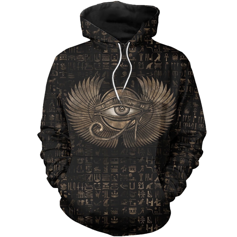 Egyptian eye Of Horus Zip Hoodie Sweatshirt.jpeg