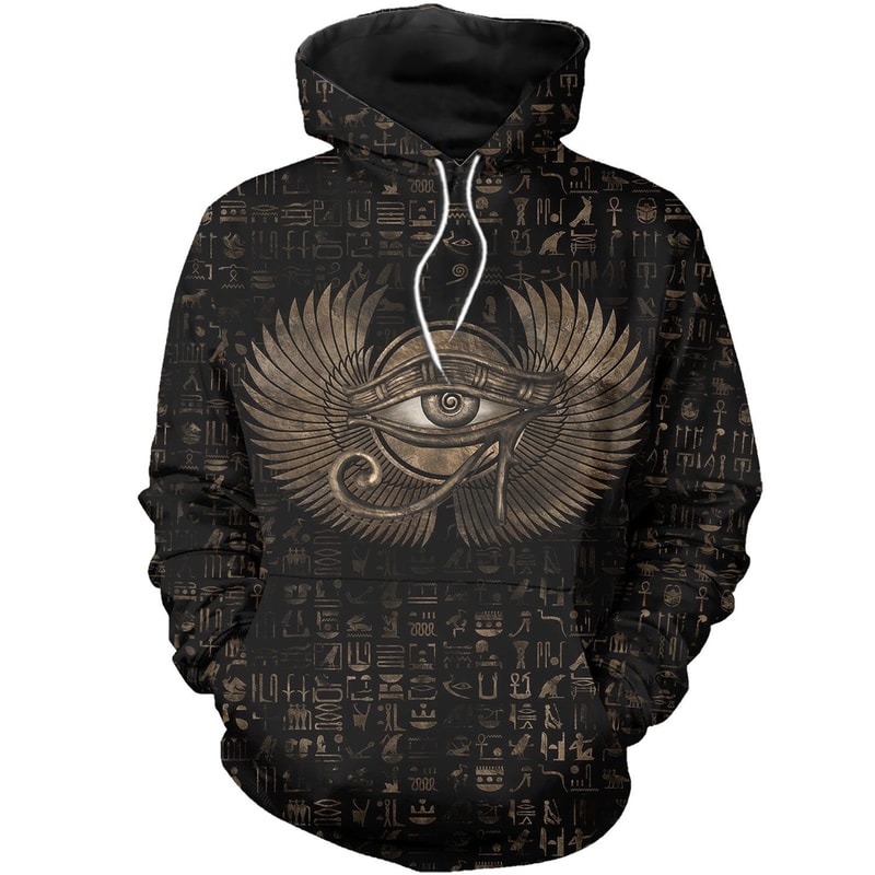 Egyptian eye Of Horus Zip Hoodie Sweatshirt.jpeg