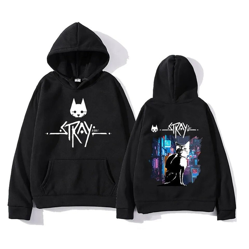 Stray Game Cat Hoodies, Stray Video Game Pullovers Hoodie.jpg