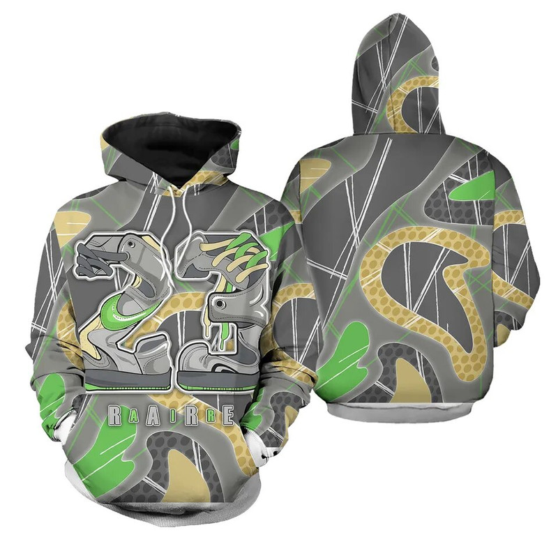 Green Bean 5s Matching 3D Hoodie.jpg