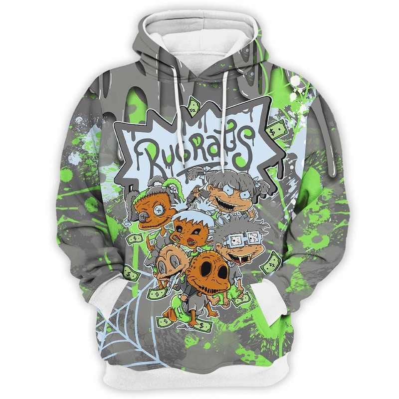 Retro Green Bean - Rugrats Horror Story - Green Bean 5s Matching 3D Hoodieh.jpg