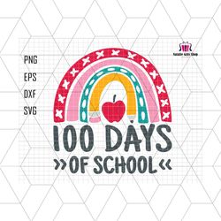 100 day of school svg, pencil heart, colorful school svg, 100th day of school teacher svg, back to school svg, in my 100