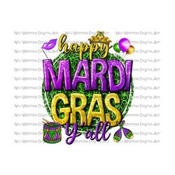 happy mardi gras yall png sublimation design download, happy mardi gras png, western mardi gras png, sublimate designs d