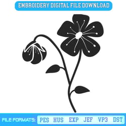 flower branches embroidery designs file, flower machine