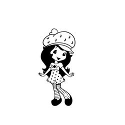 strawberry shortcake svg png eps digital files for cricut, illustrator