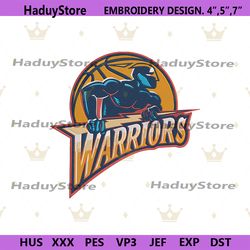 golden state warriors logo design machine embroidery digital