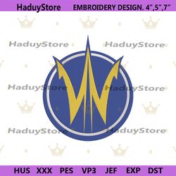 golden state warriors logo machine embroidery design digital files