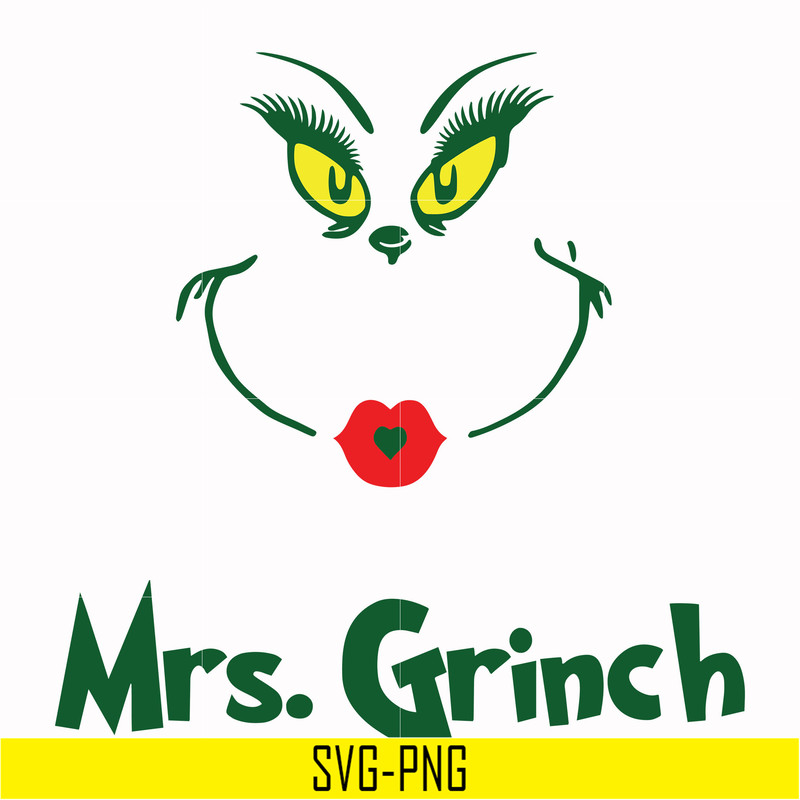DR00039-Mrs. Grinch svg, png, dxf, eps file DR00039.jpg