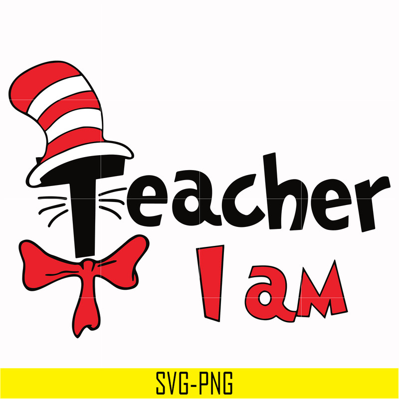 DR00043-I am teacher svg, png, dxf, eps file DR00043.jpg