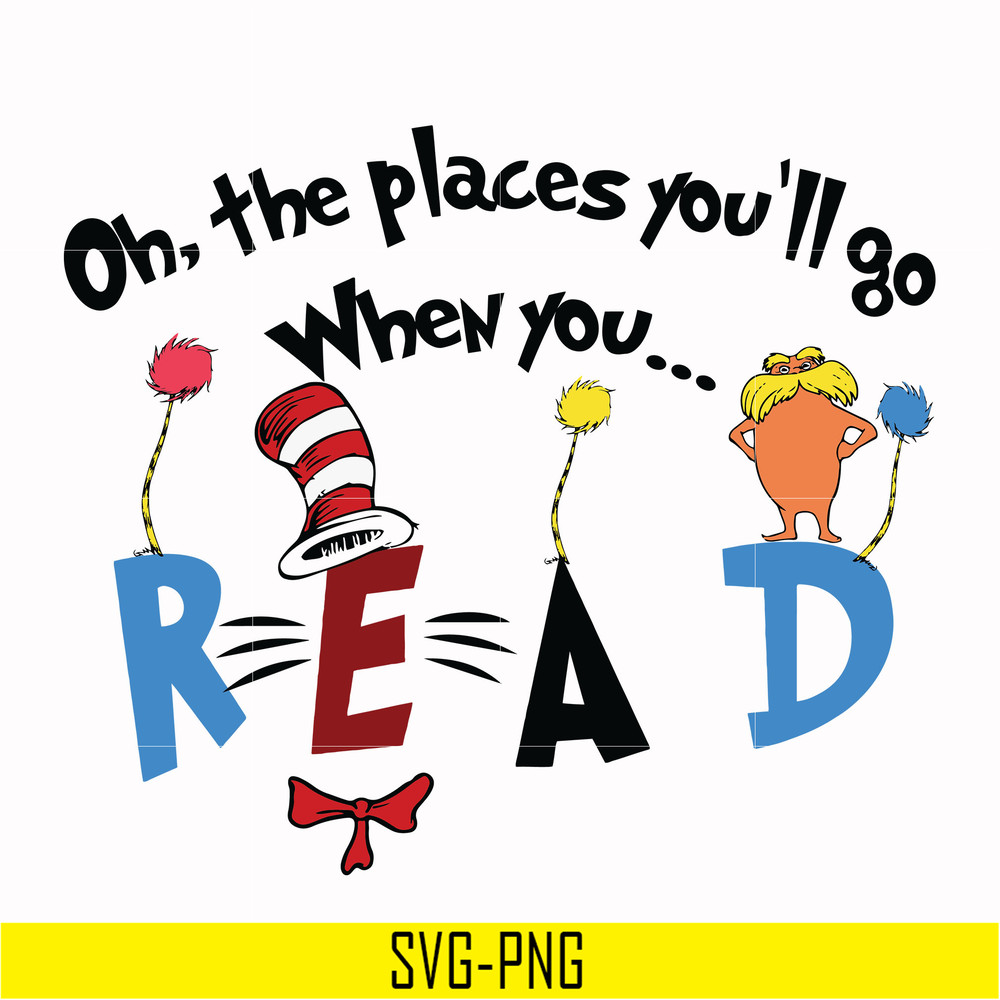 DR0006-Oh the places you'll go when you read svg, png, dxf, eps file DR0006.jpg