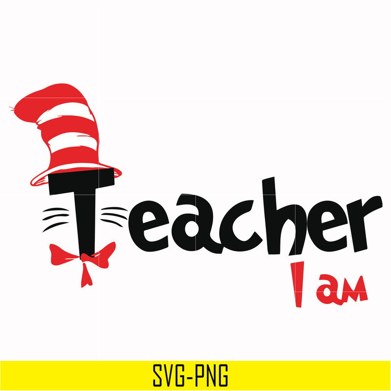 DR00061-Teacher I am svg, png, dxf, eps file DR00061.jpg