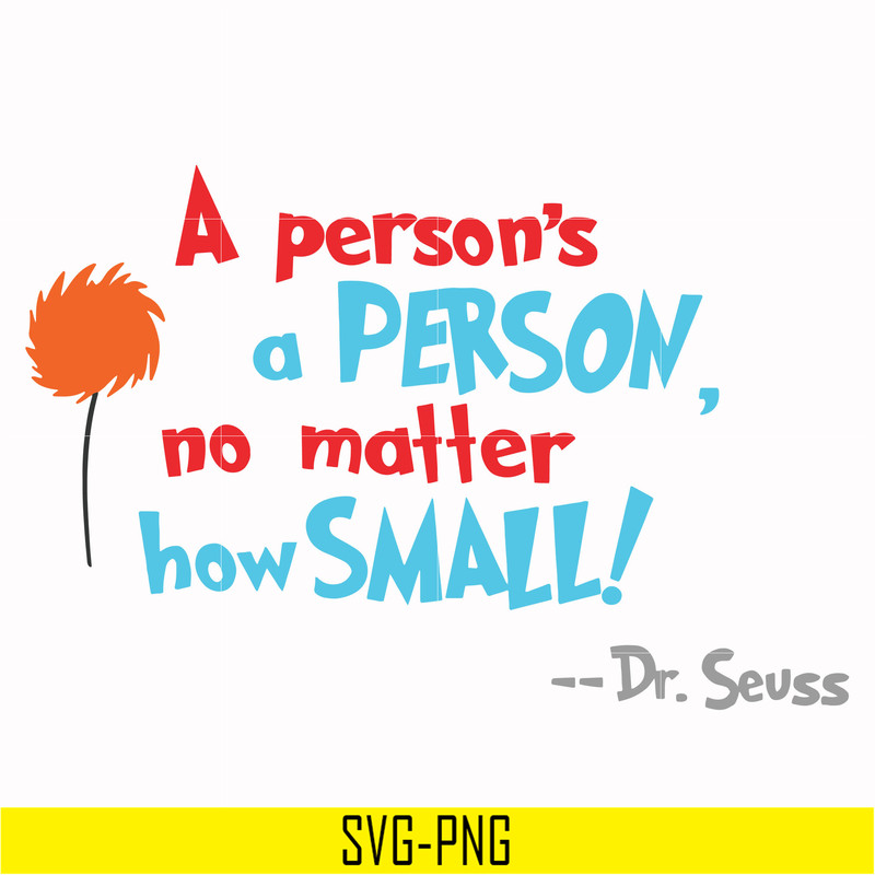 DR00071-A person's a person no matter how small svg, png, dxf, eps file DR00071.jpg
