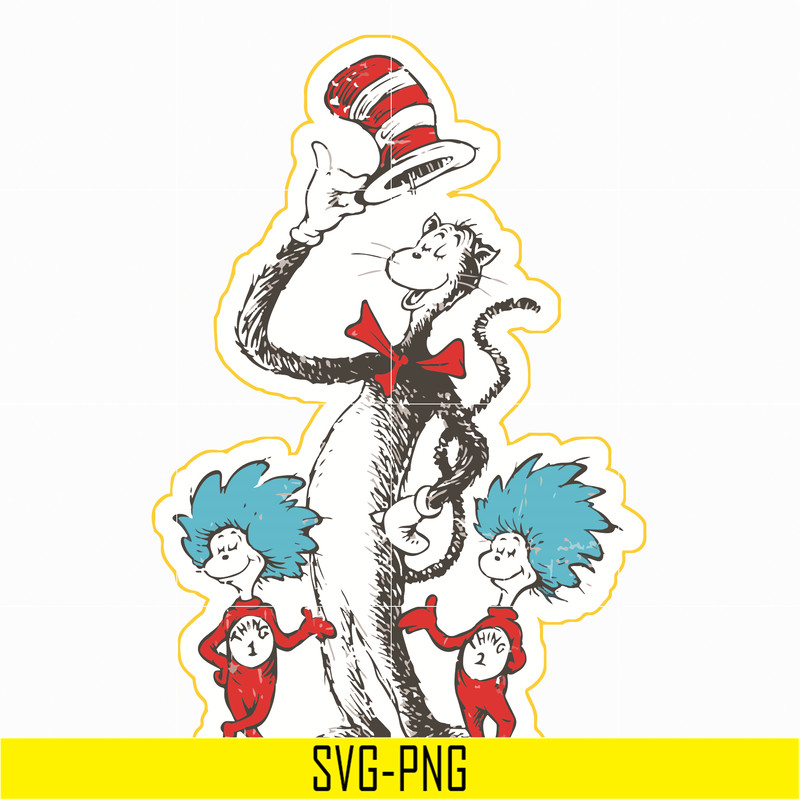 DR05012129-The Cat in the Hat svg, Cat and the thing svg, dr svg, png, dxf, eps file DR05012129.jpg