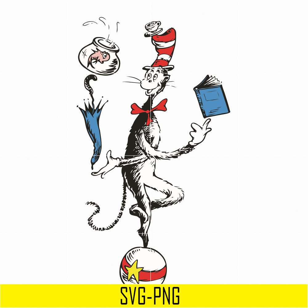DR05012132-Cat In The Hat You Are The Best Quotes You svg, dr svg, png, dxf, eps file DR05012132.jpg