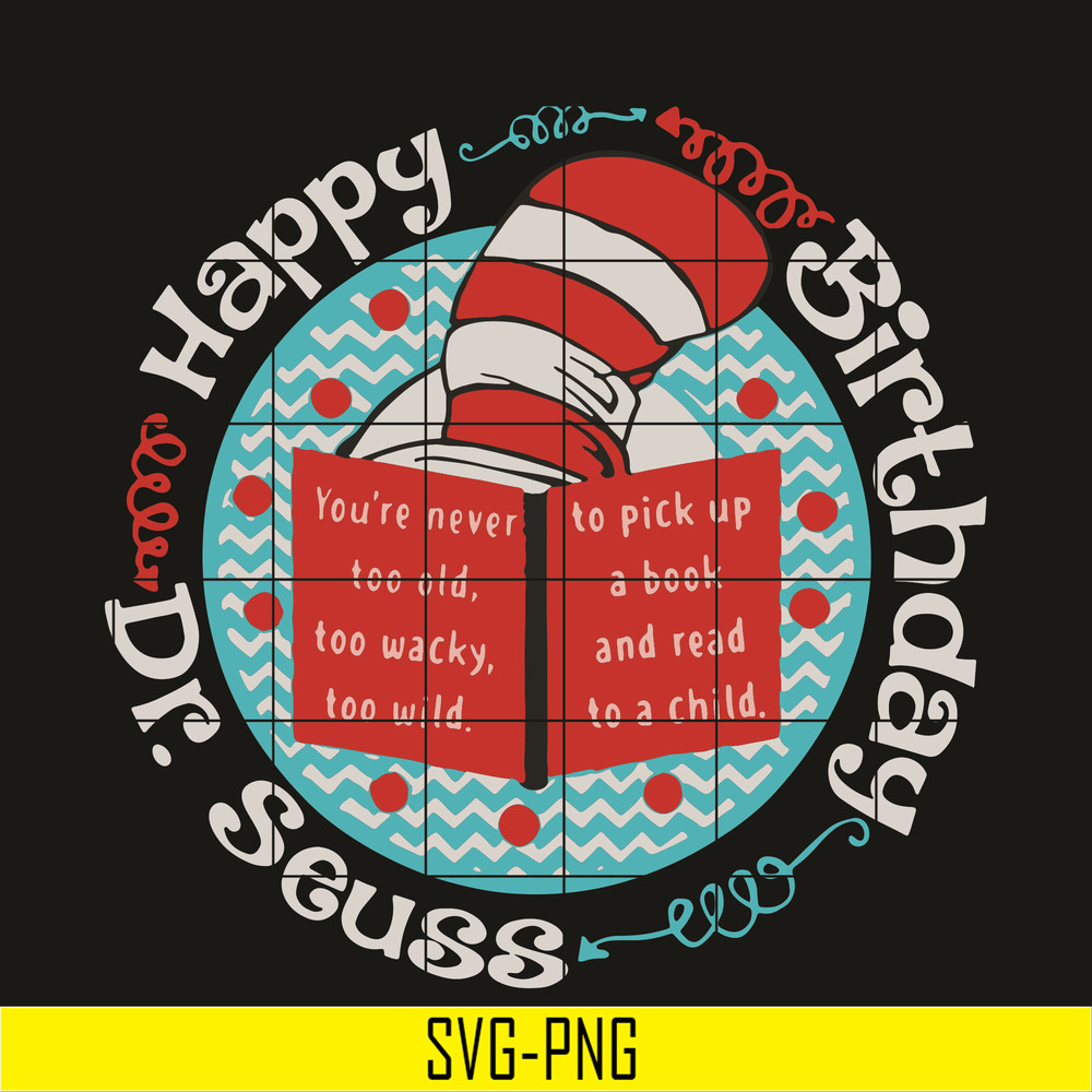DR0501218-Happy birthday Dr seuss svg, Seuss Hat svg, Dr Seuss Face svg, Cat in the Hat svg, dr svg, png, dxf, eps digital file DR0501218.jpg