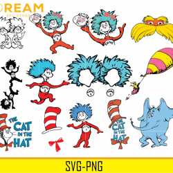 dr seuss bundle svg, dr seuss svg, dr seuss quotes svg, png, dxf, eps digital file dr21022103
