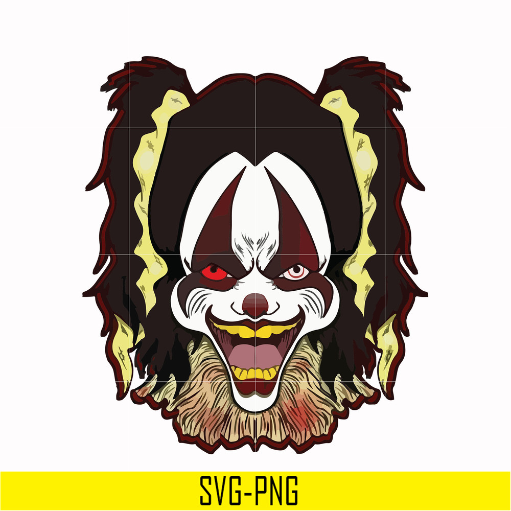 HLW0016-Clown svg, halloween svg, png, dxf, eps digital file HLW0016.jpg