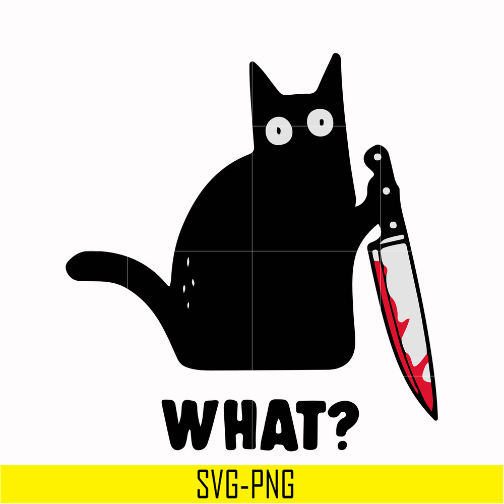 HLW0108-cat with knife svg, png, dxf, eps digital file HLW0108.jpg
