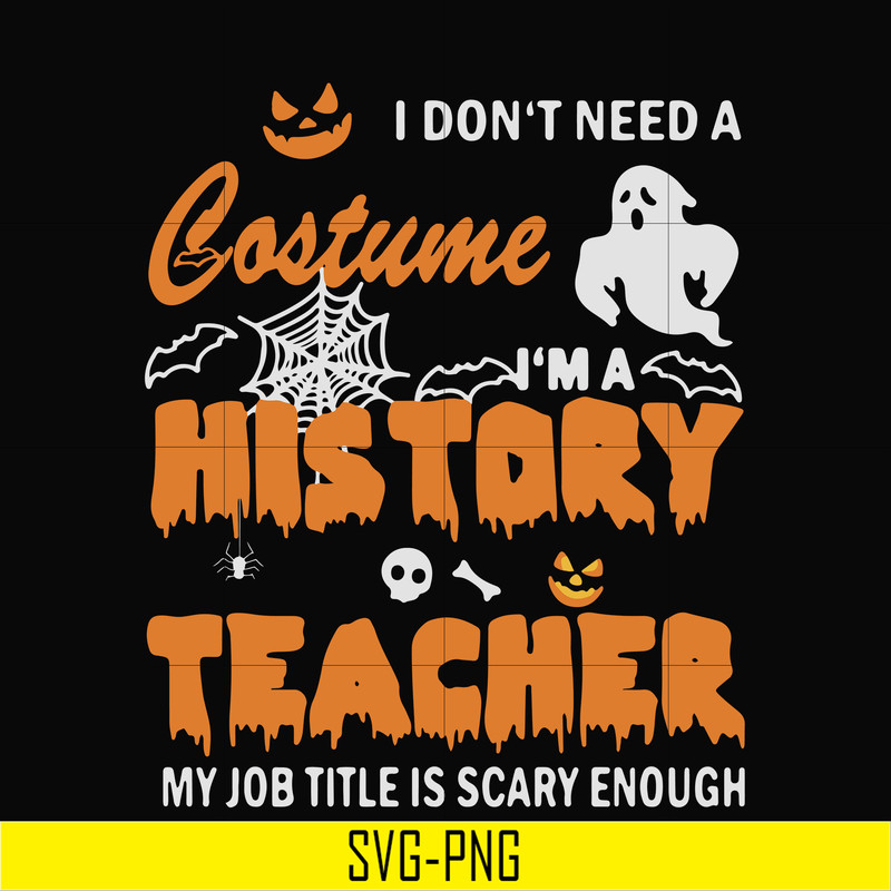 HLW0115-I don’t need a costume I’m a music teacher my job title is scary enough halloween svg, png, dxf, eps digital file HLW0115.jpg