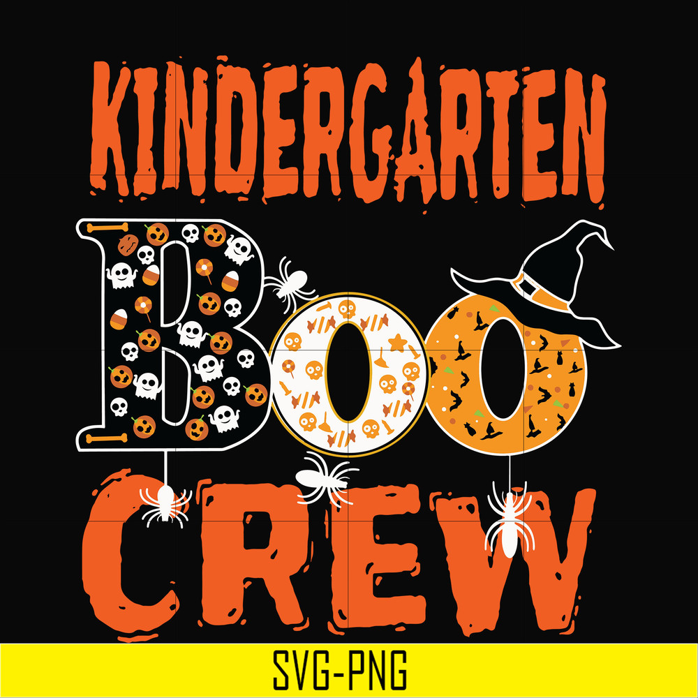 HLW2007208-Kindergarten boo crew svg, halloween svg, png, dxf, eps digital file HLW2007208.jpg