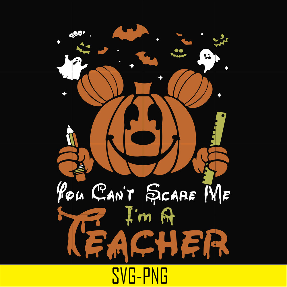 HLW2507203-You cant scare me im a teacher svg, png, dxf, eps digital file HLW2507203.jpg