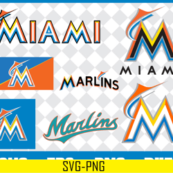 miami marlins bundle svg, miami marlins svg, marlins svg, marlins svg for cut, png, dxf, eps digital file mbl30012115