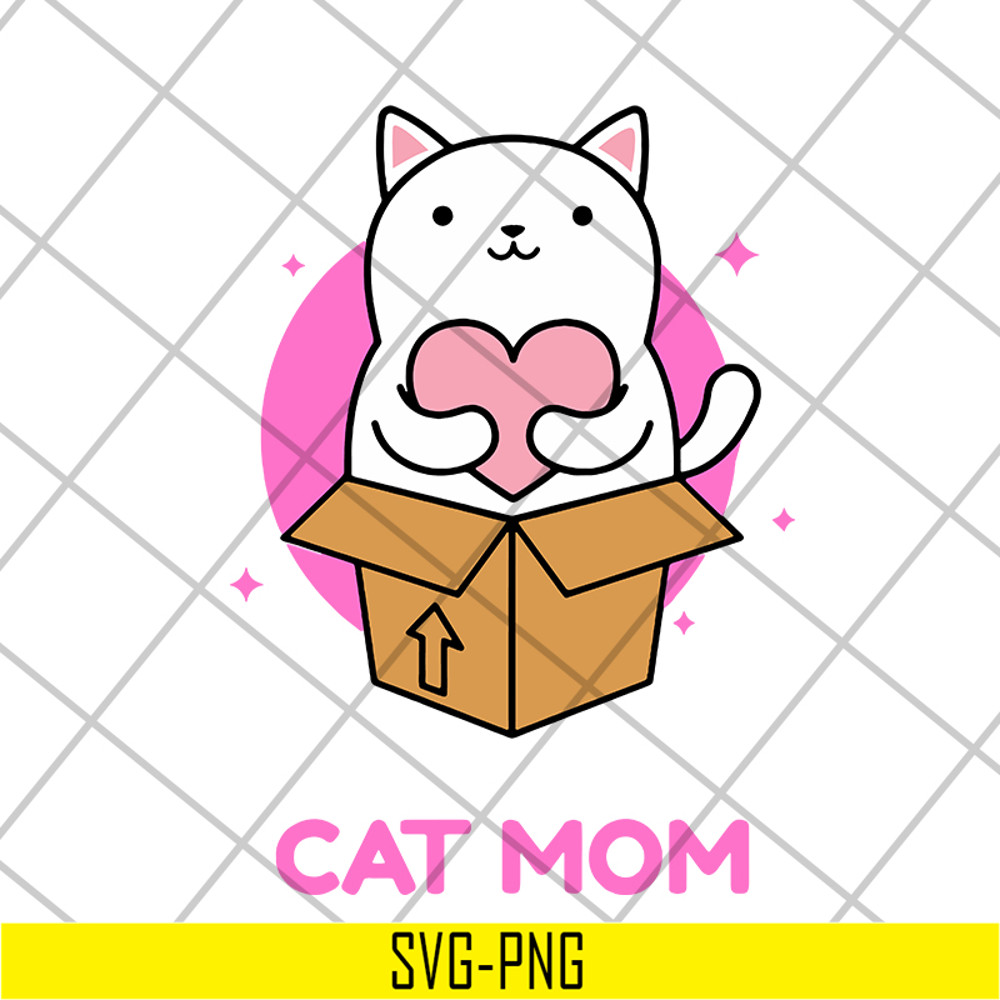MTD04042109-Cat mom svg, Mother's day svg, eps, png, dxf digital file MTD04042109.jpg