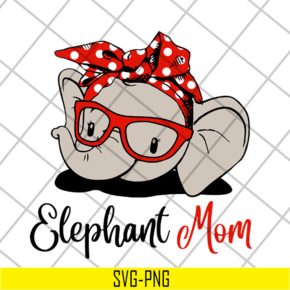 MTD04042114-Elephant Mom svg, Mother's day svg, eps, png, dxf digital file MTD04042114.jpg